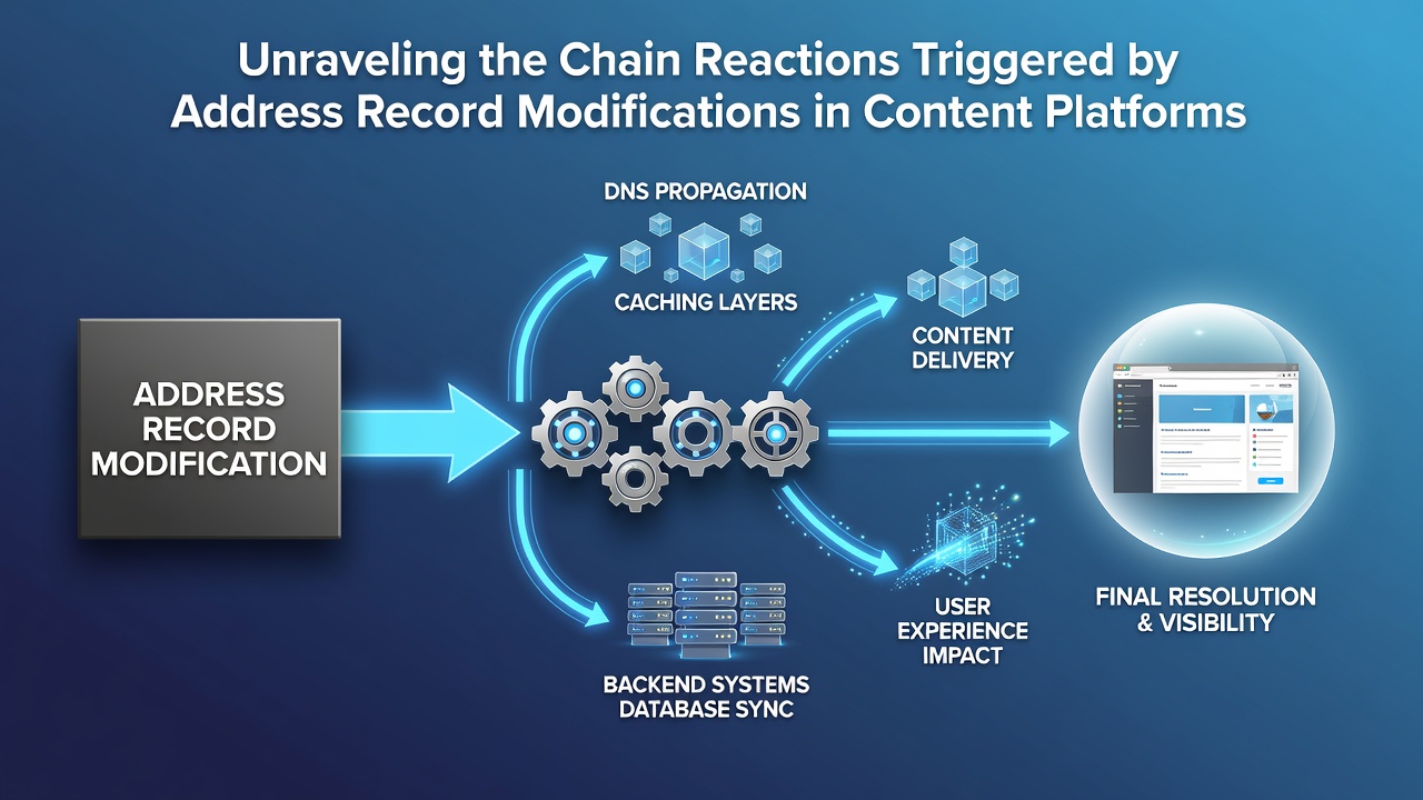 Unraveling the Chain Reactions Triggered by Address Record Modifications in Content Platforms